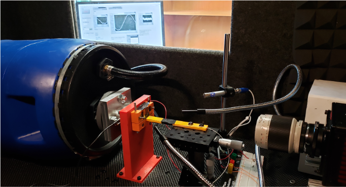 Designed setup for extracting voice signals and high-speed vocal fold videos